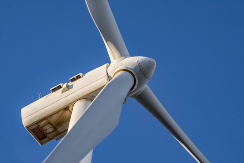 Beispielfoto einer Windkraftanlage